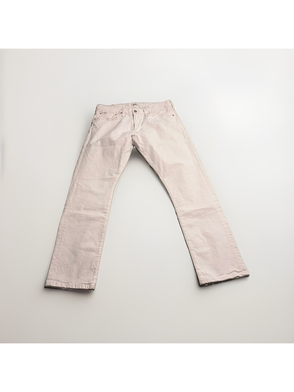 Polo Ralph Lauren Jeans Mens 34x30 White Varick Slim Straight Stretch Denim